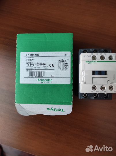 Контактор Schneider Electric TeSys LC1D 3P 12А 400