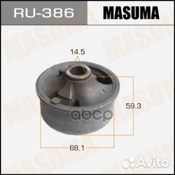 Сайлентблок toyota allex masuma RU-386 RU-386 M