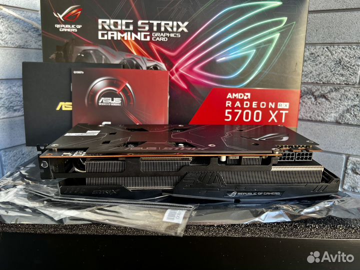 Видеокарта Rx 5700 XT 8GB Asus Rog Strix OC/Пломба