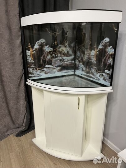 Аквариум угловой с тумбой