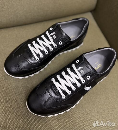 Кроссовки polo кожаные
