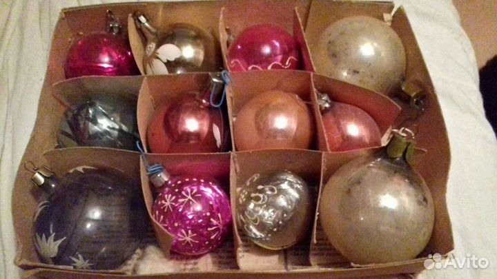 Винтажные елочные игрушки