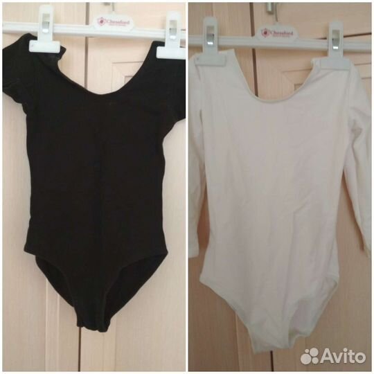 Два купальника гимнастич. 98 см и 125