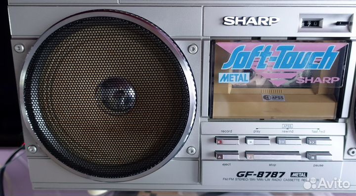 Редкая магнитола, геттобластер Sharp GF-8787H