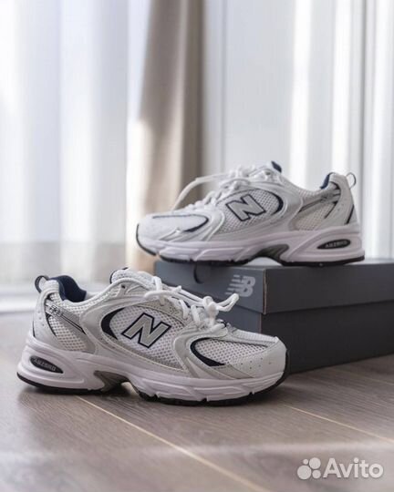 New Balance 530 White Silver Navy Оригинал