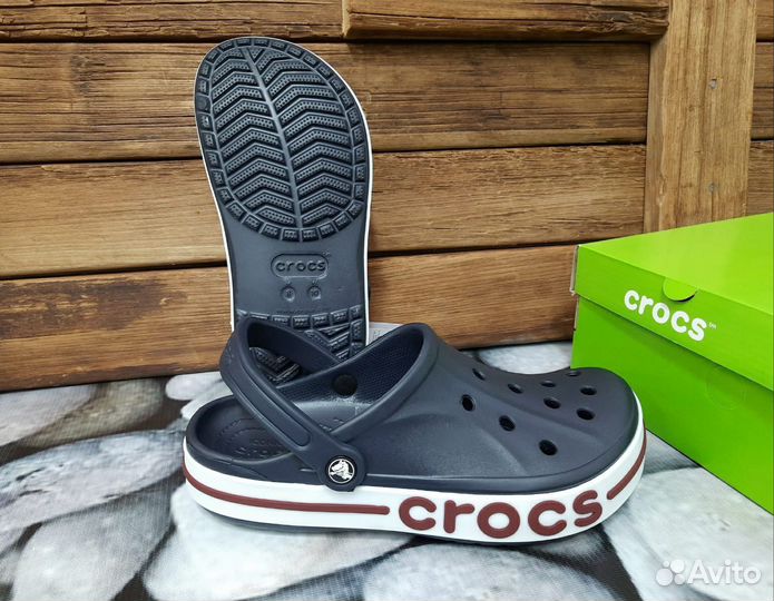 Crocs крокс мужские артикул 01 синий/коробка