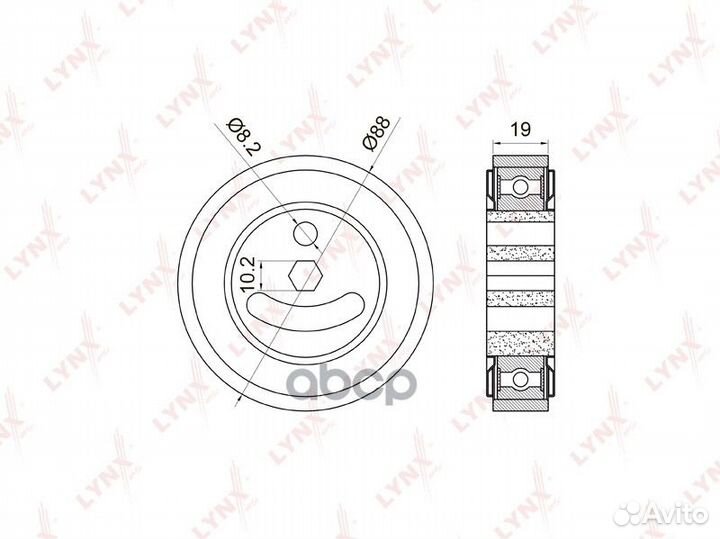 Ролик натяжной приводного ремня PB5025 lynxauto