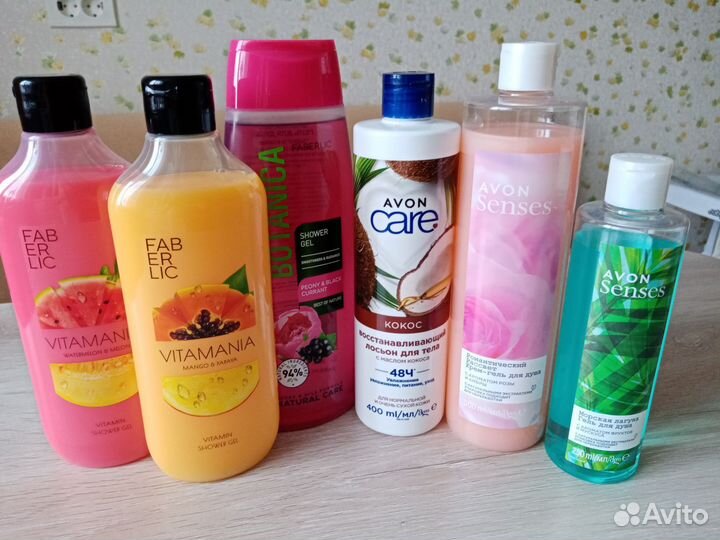 Гель для душа, лосьон для тела и др faberlic, Avon