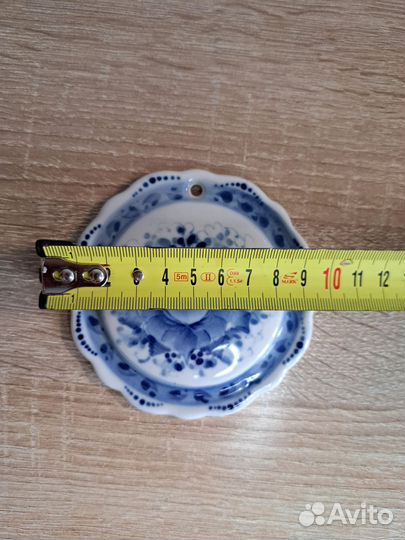 Тарелочка декоративная Гжель