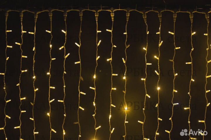 Уличная гирлянда нити, занавес