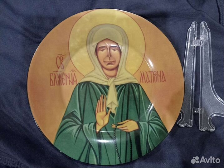 Тарелка декоративная с Матроной