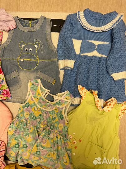 Вещи пакетом на девочку 80-86