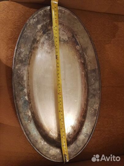 Блюдо мельхиор, ссср, Кольчугино