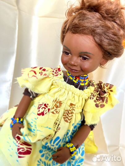 Кукла из запекаемого пластика ручной работы