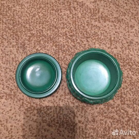 Шкатулка малахитовое стекло