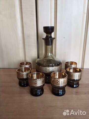 Графин и 6 стопок Богемия
