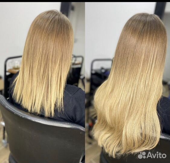 Наращивание волос славянка