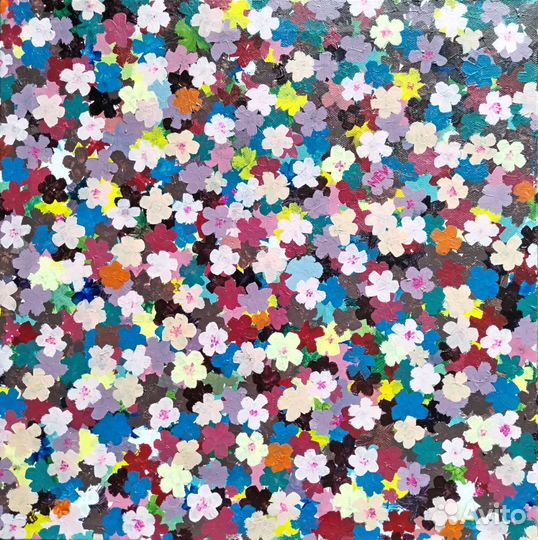 Картина акрилом на холсте