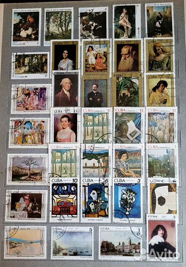 Почтовые марки Cuba коллекция 689шт