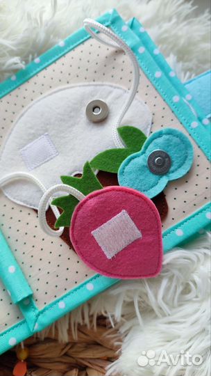 Книжка из фетра для малышей от 6 мес-2лет