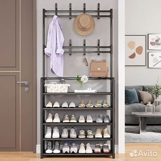 Обувница стойка вешалка полка