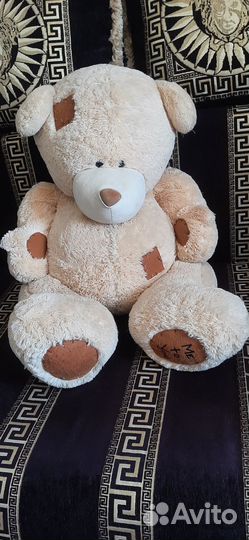 Мягкие игрушки собаки, большой медведь
