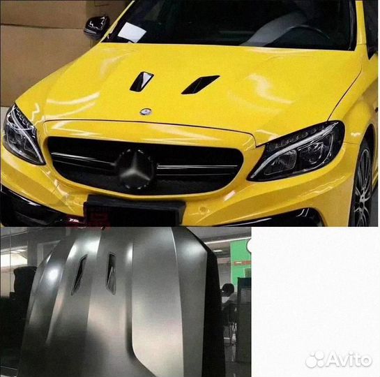 Капот с воздухозаборниками для Mercedes C-Class W2