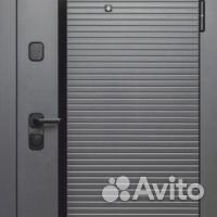 Дверь входная Люксор 2мдф Горизонталь Нео Графит