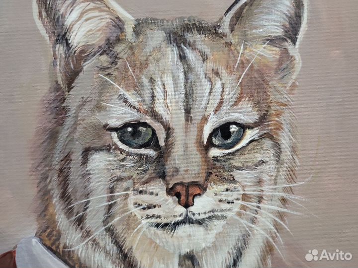 Сэр Рысь в раме 47х37 см