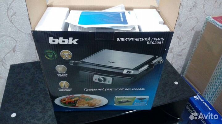 Электро гриль новый