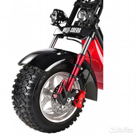 Электробайк citycoco White Siberia pro+