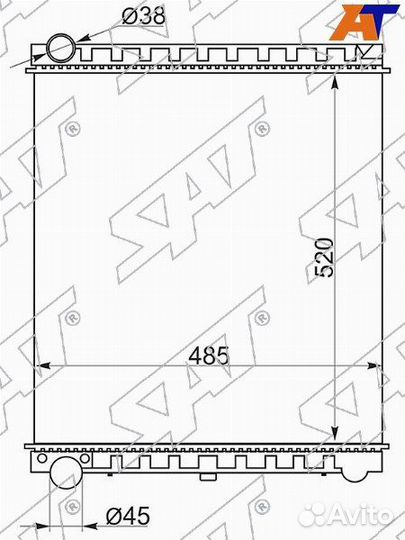 Радиатор Mazda Titan 89-00 / Nissan Atlas F 92-02