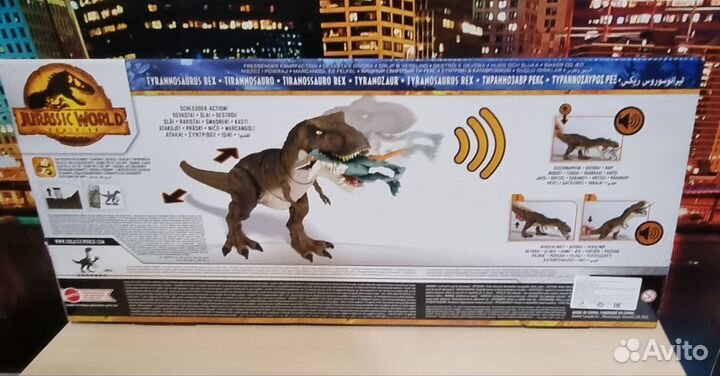 Jurassic World динозавр Ти-Рекс большой HDY55