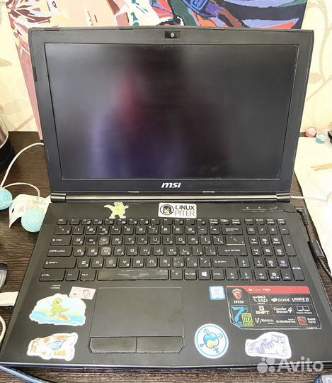 Ноутбук MSI nvidia 1050, intel core i5-7300