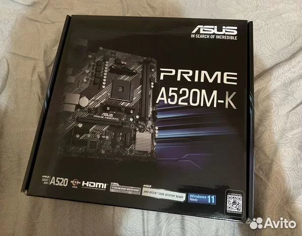 Материнская плата asus prime A520M-K