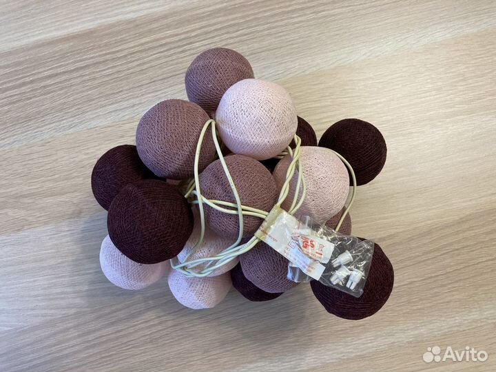 Электрогирлянда шарики, нить