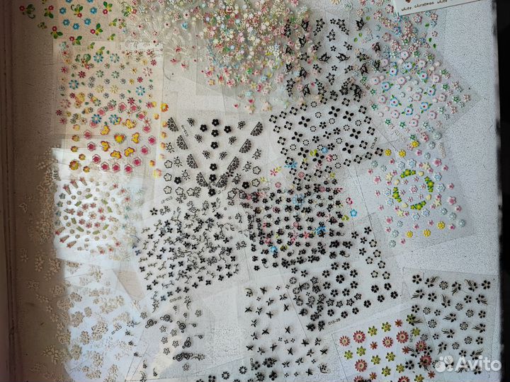 Наклейки для ногтей/блёстки/втирка/маникюр