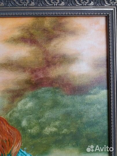 Картина маслом на холсте. 40х 50. Бегущая вдаль