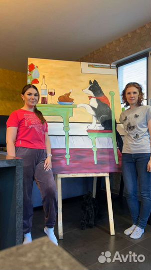 Картина - акварель, масло, скетч