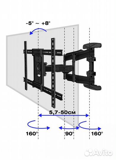 Кронштейн Усиленный для больших Телевизоров
