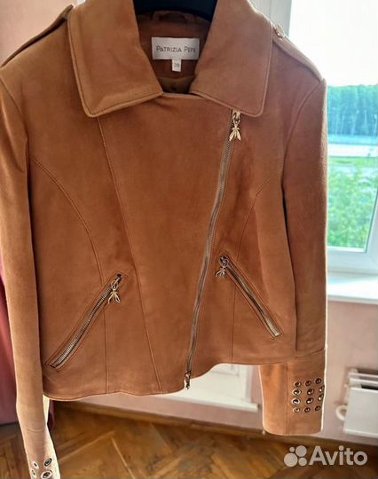 Замшевая курточка Patrizia Pepe новая, xs/s