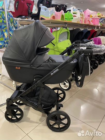 Коляска 2 в 1 эко кожа