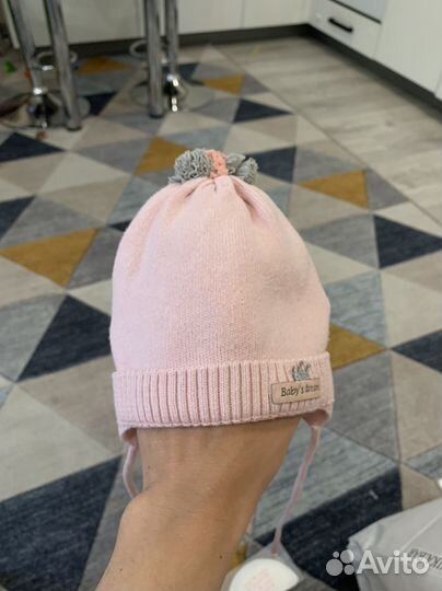 Шапка для девочки 6-12 мес