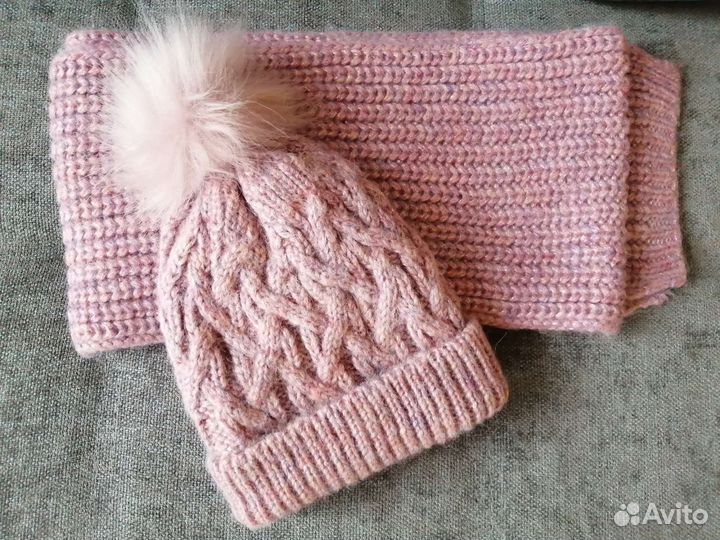 Комплект зимняя Шапка и шарф