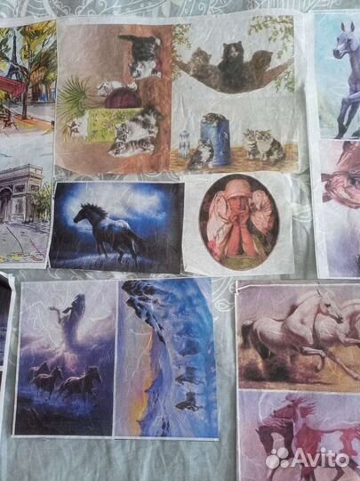 Рисовая бумага для декупажа и подарочные пакеты