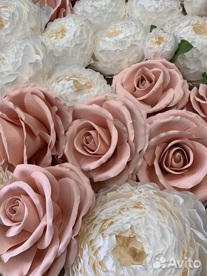 Большие цветы, композиции, декор, светильники