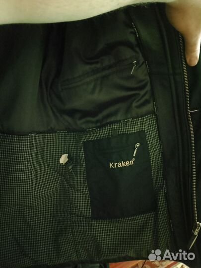 Кожаная демисезонная куртка(осень/весна) kraken