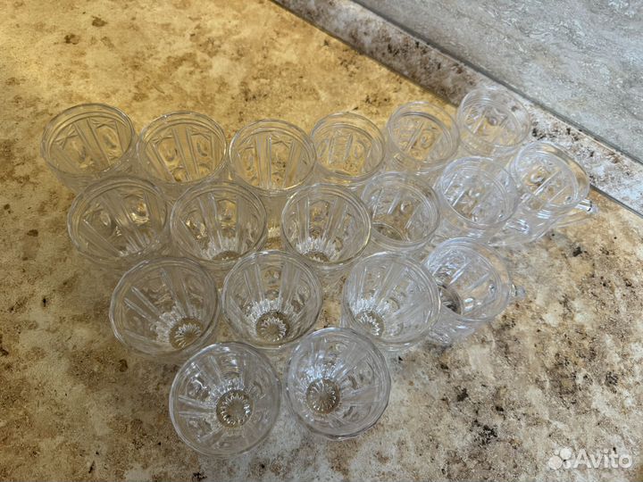Набор хрустальных кружек и стаканов СССР