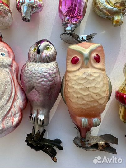 Елочные игрушки СССР на прищепке