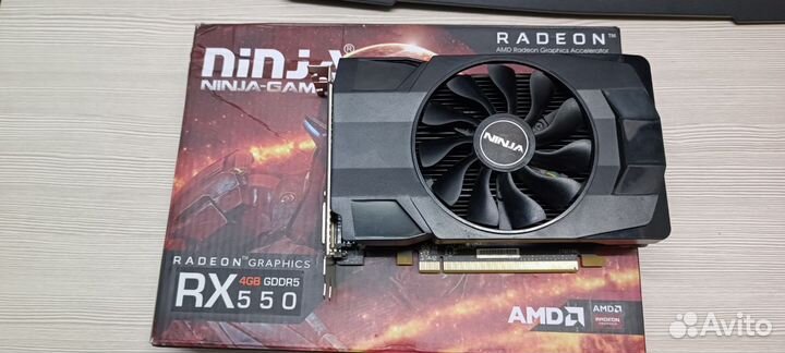 Видеокарта rx 550 4gb